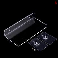 1Pc Acrylic Clear Wall Shelf Floating Shelves Wall Shelf For Bathroom Livingroom