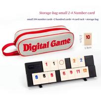Standard Israeli Mahjong Digital Mahjong Cards Rummy Timeless Table Game Leisure Gathering Multiplayer Board Games Travel Version beige