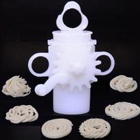 treegoArt Murukulu Maker Press With 15 Different Types Of Jalies For Namkeen Maker/Chakli, Noodles Home And Kitchen - Pack Of 1 5 Inche Height balta