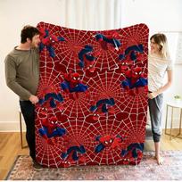 Marvel Spider-Man Print Flannel Blanket,Soft and Skin-Friendly, Used With Sofas, Beds, Travel, And Camping, Best gift Choices 100x150cm red