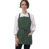 Cross-Back Cotton Apron for Kitchen, Cafe, Catering, or Milk Tea Shop Customization 62x70 cm alyvuogių žalios spalvos
