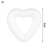 Modelling Polystyrene Hollow Heart Foam Mould Party Decoration Valentine's Day White Craft Balls 5cm