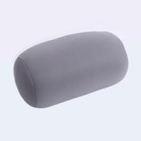 Foam Particle Cylindrical Pillow - Multifunctional Neck, Waist, and Office Nap Support 30x15 cm pilka