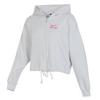 Nike Air Embroidered Logo Hoodie With Zip Women Hoodie Photon-Grey FN1895-025 L