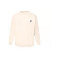 Levis Graphic Letter Logo Print Crew Neck Pullover Long Sleeve Sweatshirt Men sweatshirt Beige A6387-0001 S