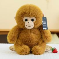 Cute Little Monkey Plush Toys Children's Sleeping Pillow Zoo Macaque Souvenir Golden Monkey Ornaments 23cm【0.2kg】