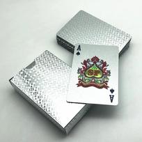 Naujos 24K aukso žaidimo kortos Plastikinė pokerio žaidimo kaladė Folijos pokerio paketas Magiška vandeniui atspari korta Dovana Kolekcija Azartiniai lošimai Stalo žaidimas