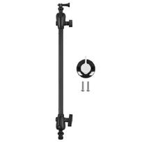 Kayak Camera Mount Mounting Stand Kayak Boats Accessory Adjustable Camera Mount Base Safety Camera Holder with Long Arm black