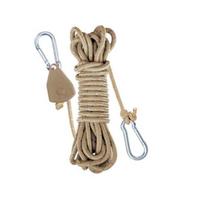 Roller Rope Tensioner with 300CM Cord Heavy Duty Outdoor Backpacking Hiking Boating Camping Guyline Rope Adjuster Tightener chaki