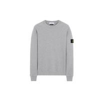 Stone Island Patch Logo Crew Melange Grey Men Tops 731563020-V0M64 XL gray