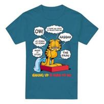 Garfield Mens Waking Up Is Hard To Do T-Shirt S juoda