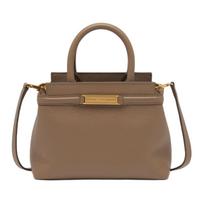 Bally Deco Logo Engraved Tote Bag Women Tote Bags Brown 6312046 Basic Set (Bag+Dust Bag)