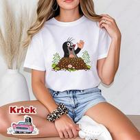 Mažasis kurmis T-shirt vyrams moterims Unikalus Humoras Laisvalaikio Marškinėliai Naujovė Madingi Šaunūs Visų Derinių Marškinėliai Juokingi Vintažiniai Medvilniniai Viršutiniai Drabužiai S juoda