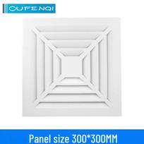 Square 300x300 Aluminum Ceiling Air Vent for AC and Exhaust Fan
