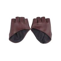 1 Pair Fashion PU Leather Pole Dance Half Finger Fingerless Gloves Half Palm ruda