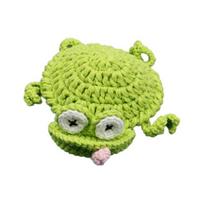 Handmade Crochet Lizard Coaster Heat-Resistant Knitting Mouse Frog Coaster Decorative Drink Coffee Cup Mat C