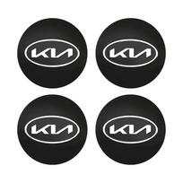 4pcs Car Wheel Center Cover Stickers Hub Cap Accessories For KIA EV6 Sorento Niro Stinger Ceed Carnival K5 K9 Soul Carens VQ Cad