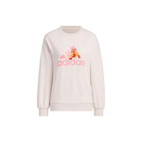 Adidas Dragon Year Sweatshirt With Alphabet Logo And Cartoon Print Women Tops Light-Purple Pink JE6095 L