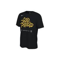 Nike NBA Playoff Mantra 2023 Season Golden State Warriors Letter Print Sports Short Sleeve Basketball Shirt Men Tops Black FZ5643-010 S