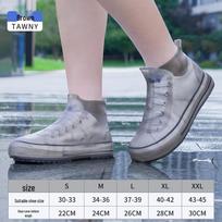 Neperšlampami neslystantys silikoniniai batų užvalkalai vyrams ir moterims - Stori lietaus batų užvalkalai pavasariui ir rudeniui M gray