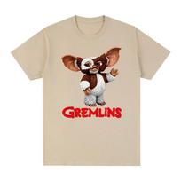 Gremlins Gizmo Kawaii Vyriški marškinėliai Moteriški apvalios apykaklės marškinėliai Nauji marškinėliai Moteriški viršutiniai drabužiai Grafiniai marškinėliai Moteriški drabužiai S beige