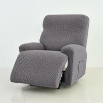 Split Recliner Sofa Covers Stretch Single Seater Reclining Couch Cover Slipcover For Living Room Relax Elastic Armchair Cover black