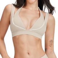 Premium Color Block Yoga Bra - Nude Feel, Beautiful Back, Ideal for Running, Fitness, Yoga Extra Large