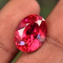 EXTREMELY Rare NATURAL Pink Ruby 12 Ct Oval Cut CERTIFIED Loose Gemstone 15.4 mm approx. rožinė