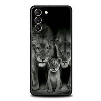 Lion Alpha Male Cub Case for Samsung Galaxy S24 S23 S22 S20 S21 FE Ultra S24 S23 S10 S10E S9 S8 Plus 5G Silicone Phone Cover Bag for Samsung S24