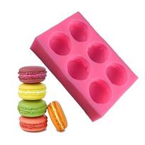 Macaron Silicone Fondant Mold 3D Macarons Candle Mould Cake Decorating Tools Cupcake Topper Chocolate Candy Soap Jelly Moule rožinė
