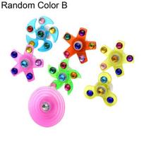 Besisukantis vilkelis Šviečiantis Reguliuojamas Nešiojamas Žiedas Riešo Juosta Fidget Spinner Žaislas Apyrankė Vaikams B