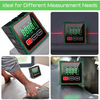 Magnetic Digital Angle Finder LCD 4-side Magnetic Level Gauge Waterproof Angle Finder For Outdoor Workshop Construction