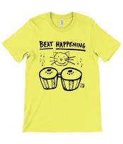 Beat Happening - Cat Bongos - 1987 - Yellow - T-Shirt Mens Womens Tees Top - K Records - Indie 4XL
