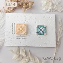 2025 Blue & White Retro Flower Tile Earrings Polymer Clay Mold - DIY Shape Cutting Tool