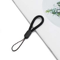 Hang Rope Keys Holder Mobile Phone Accessories Short Lanyard Hold Lanyards Mobile Phone Straps juoda