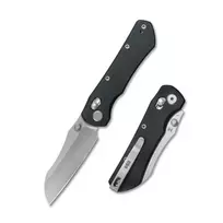 Geo Knife Komodo sulenkiamas peilis Stonewash M390 Blade, Black G10 GEO2509E
