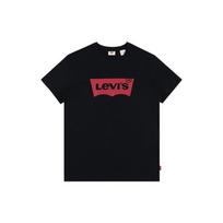 Levis Letter Print Heavyweight Casual Short Sleeve T-Shirt Women Tops Black A2806-0000 XS