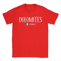 Men T-Shirts Dolomites Italy Flag Vintage Pure Cotton Tees Short Sleeve Climbing Hiking T Shirt Crewneck merchandise Summer S