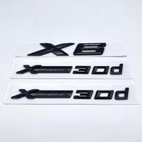 Nauji raidžių XDrive30d bagažinės emblemos ženklelis, skirtas BMW X6 E71 F16 E72 G06 Lipdukai su raidėmis priedai X6 XDrive30d