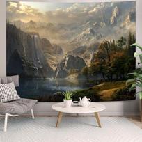 VIKAMA Anime  Gaming Tapestry Sky And Mountain Landscape Printed Tapestry Bedroom Living Room Dorm Wall Decor Tapestry 74x94cm(29x37in)