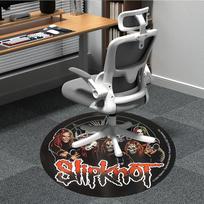 1pc Slipknot Band Office Round Area Rug, Indoor Mat Suitable For Office,Bedroom Living Room Home Decor, Room Deco a0926050 80cm by 80cm