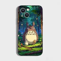 Anime T-Totoro-ES Mielas telefono dėklas iPhone 16,15,14,13,12,11 Plus,Pro Max,XS,X,XR,SE,Mini,8,7,Minkštas silikoninis juodas dangtelis iPhone16e black
