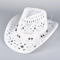Summer Straw Western Cowboy Hat for Women Men Classic Vintage Hollow Out Unisex Wide Brim Beach Sun Hat Fishing Hat Climbing Cap About 56-58cm balta