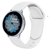20mm 22mm Silicone Strap for Samsung Galaxy Watch 6/5/4/3/Huawei Watch 4/3/GT4-3-2 Soft Bracelet Wristband Amazfit GTR/GTS4 Belt Self-test width 22mm balta