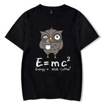 E MC2 Energy Milk Coffee T Shirt Women Street Fashion Short-sleeve Men's T-shirts Male Top Tee Funny T Shirt Y2k Clothes S įvairiaspalvis