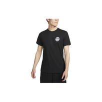 Nike Solid Color Front Print Vintage American Crew Neck Short Sleeve T-Shirt Men Tops Black FD0047-010 L black