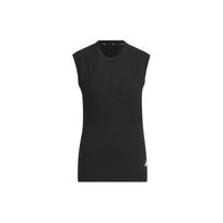 Adidas Solid Logo Golf Knit Sports Vest Women Vests Black IN6612 XS