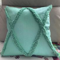 Šiaurietiška kutais kuoduota pagalvė Lengva prabanga Garsaus stiliaus Siuvinėta atlošo pagalvė Pagalvės užvalkalas Nuimamas pagalvės užvalkalas 45CM * 45CM separate pillowcase