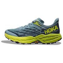 HOKA ONE ONE Speedgoat 5 Stone Blue Dark Citron 1123157-SBDCT 44 gray