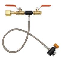 Tikslus CGA320 CO2 balionų įkrovimo vožtuvas su 24 colių pintu plieniniu vamzdeliu ir slėgio indikatoriumi, cilindro užpildymo adapteris 1